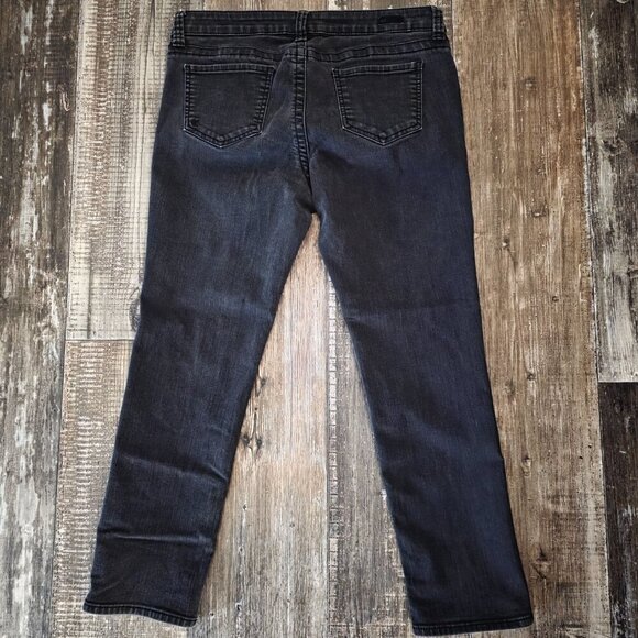 Kut From the Kloth Woman's Straight Leg Jeans Black 12p - Picture 2 of 9